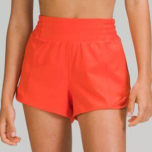 lululemon Hotty Hot High-Rise Lined Short 2.5" in Autumn Red size 12